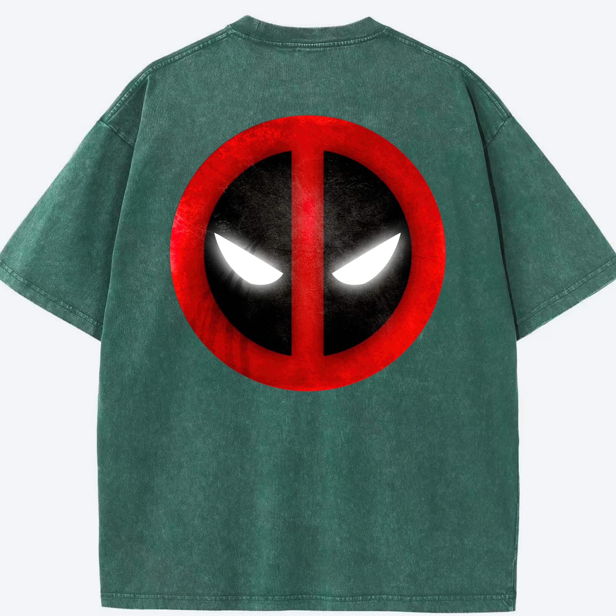 （画像用） Deadpool デッドプール 綿100% ヴィンテージ風 半袖Tシャツ（背面プリント）
